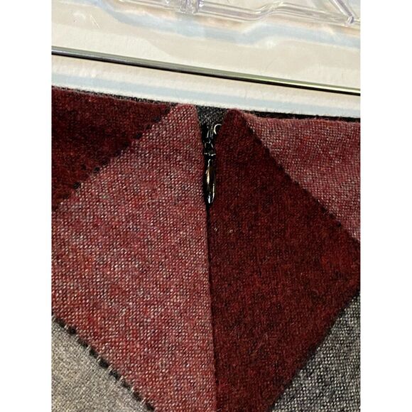 Gap Factory Womens Size 8 Skirt A-Line Wool Blend Plaid Check Red Gray Black - Picture 6 of 7